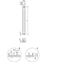 SCHROFF Front Panel, U-profile, Refrofit Shielding, 3 U, 2 HP, 2.5 mm, Al, Front Anodized, Rear Conductive