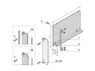 SCHROFF Air Baffle, U-Front Panel, Refrofit Shielding, Textile, 6 U, 4 HP, 220 mm
