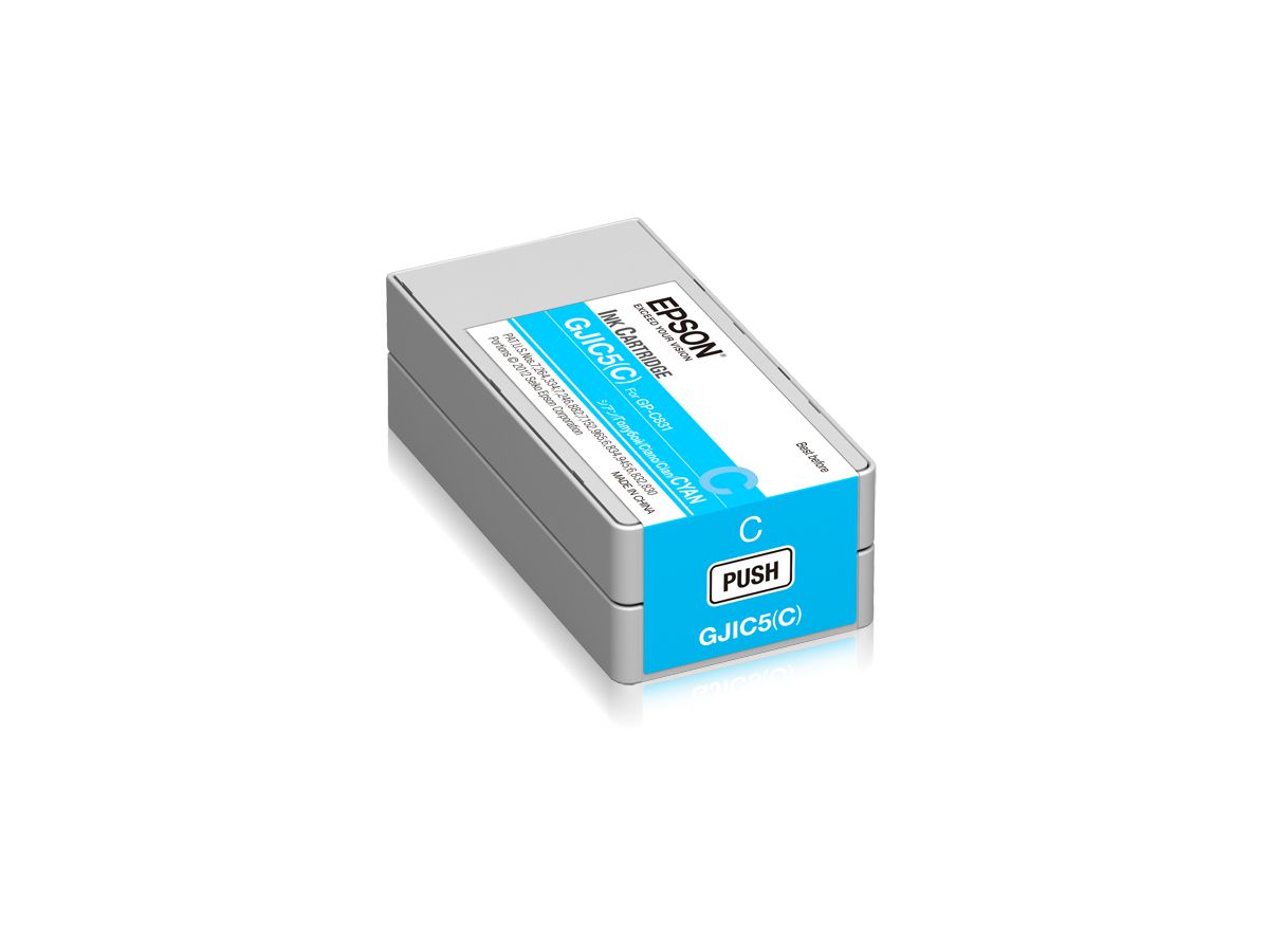 Epson GJIC5(C): Ink cartridge for ColorWorks C831 (Cyan) (MOQ=10)