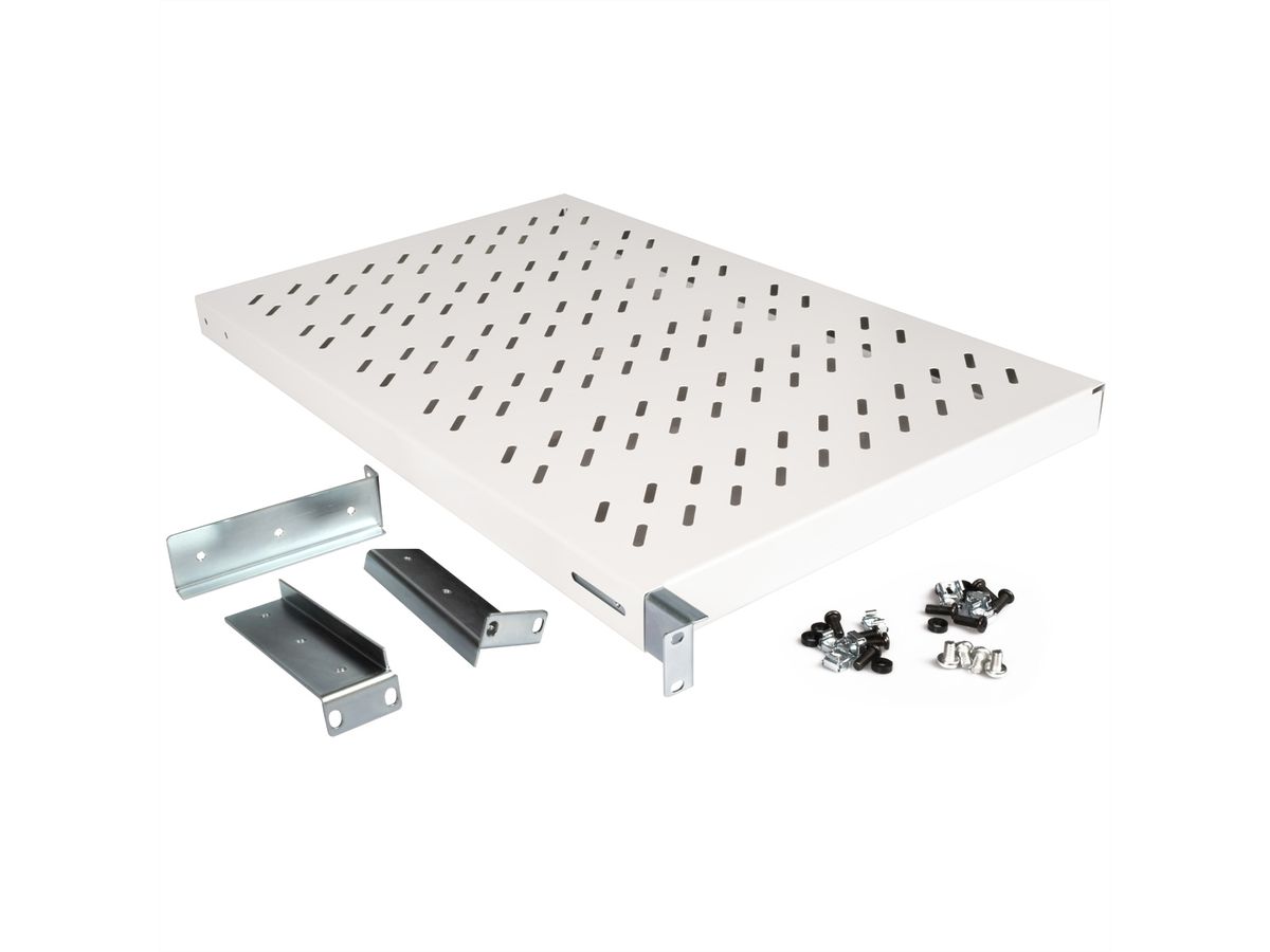 ROLINE 19-inch plank 1 U, 770 mm diep 50 kg grijs