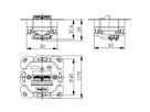 TELEGÄRTNER AMJ45 contactdoos zonder centraalplaat 2x RJ-45 Cat.6A (Klasse EA)