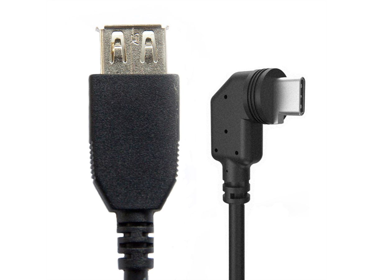 MOBOTIX 7 MiniUSB-C auf USB-A BU Kabel, abgewinkelt, 1m (für USB-Geräte/Sticks)