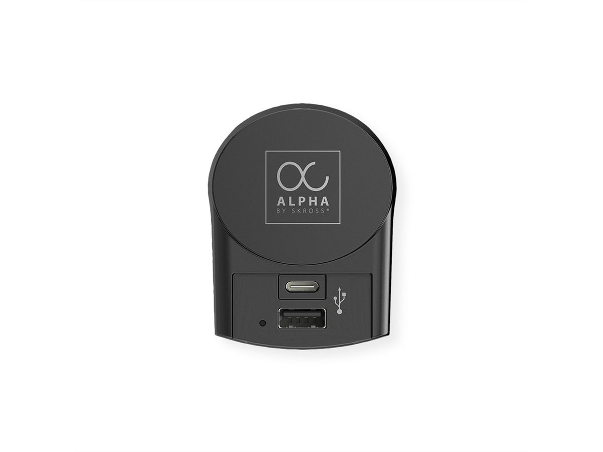 Skross Alpha with Europe USB Charger AC Universal Travel Adapter, worldwide