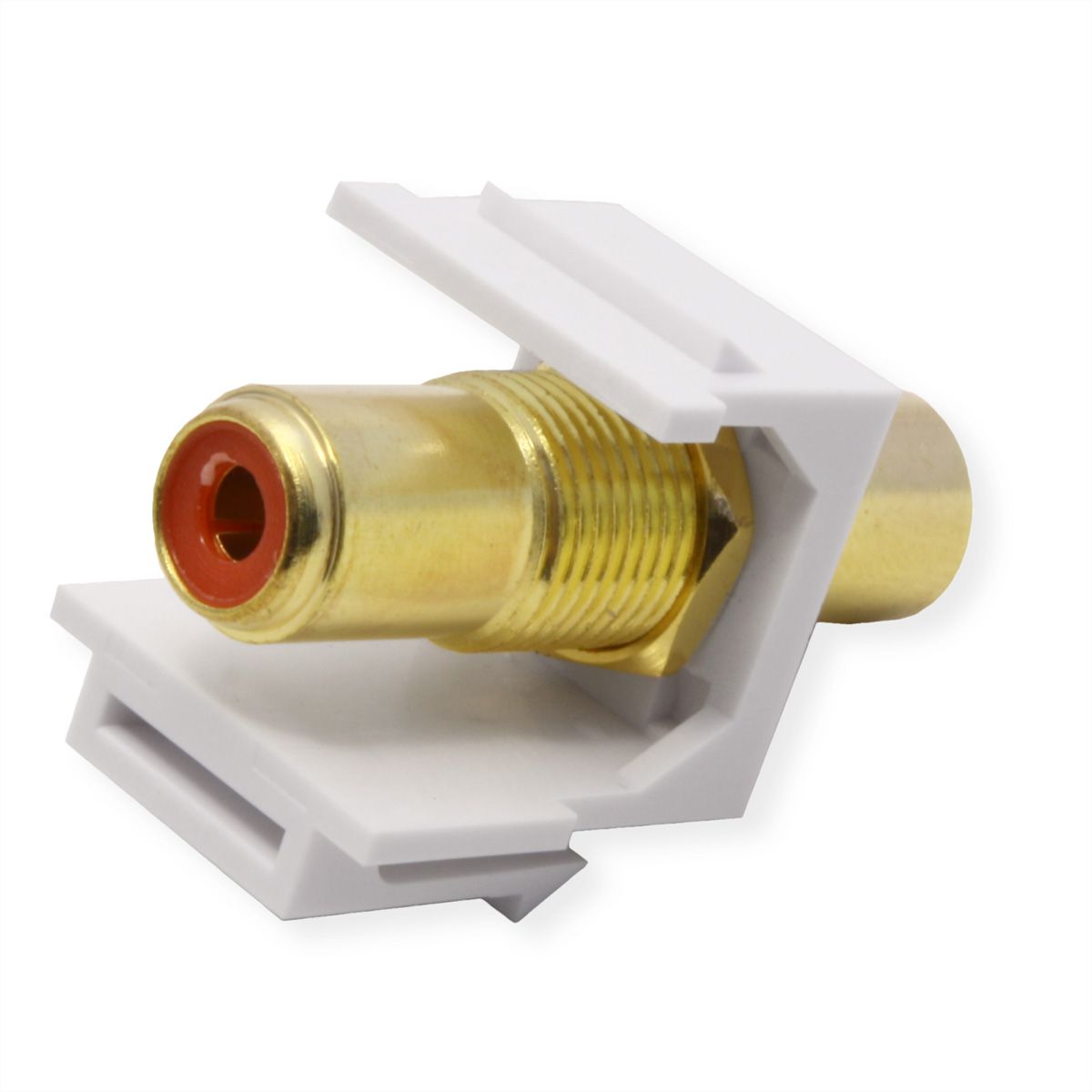 VALUE RCA keystone-koppeling, kunststof, rood