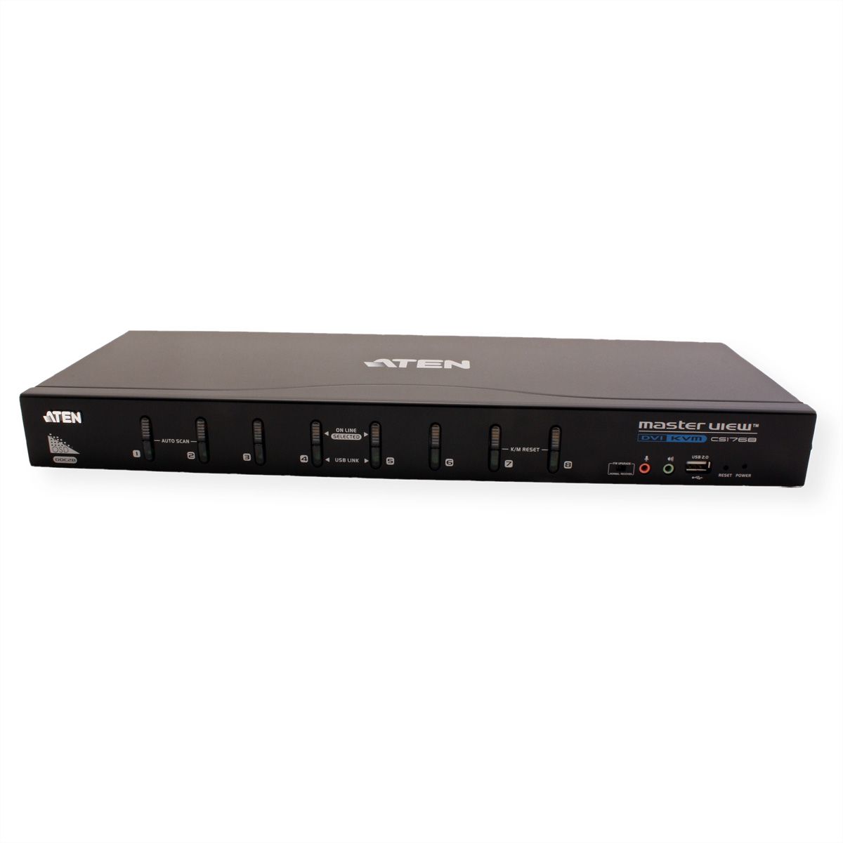 ATEN CS1768 KVM Switch DVI, USB, Audio, 8 Ports - SECOMP Nederland
