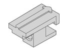 SCHROFF Insteekeenheid met frame Achterwandbevestiging, 5 paar
