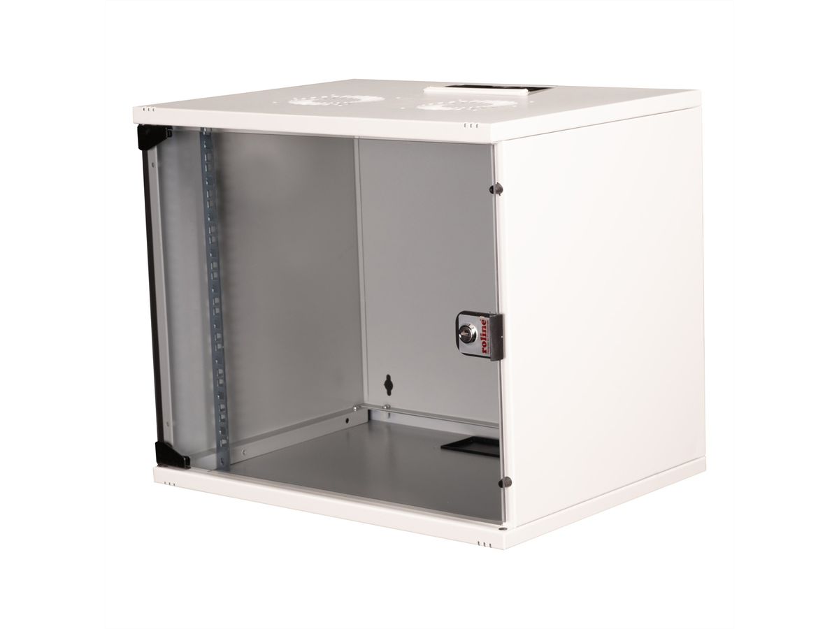 ROLINE 19-inch wandbehuizing Basic 9 U, 540x400 BxD Bouwpakket grijs