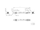 METZ CONNECT aansluitkabel M12 Male-RJ45 Male, 4-polig D-gecodeerd RJ45, 10 m