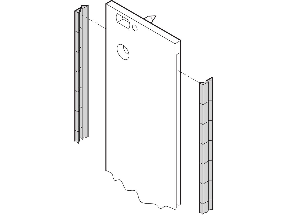 SCHROFF Front Panel EMC Stainless Steel Shielding Kit, 6 U, 10 pieces