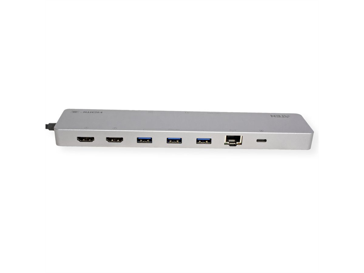 ATEN UH3240 USB-C Dock 4K Dual Display mit Power Passthrough