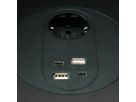 BACHMANN MOV:E POWER UNIT 1x CEE7/3 2x Charger USB-A/C, 220W, schwarz