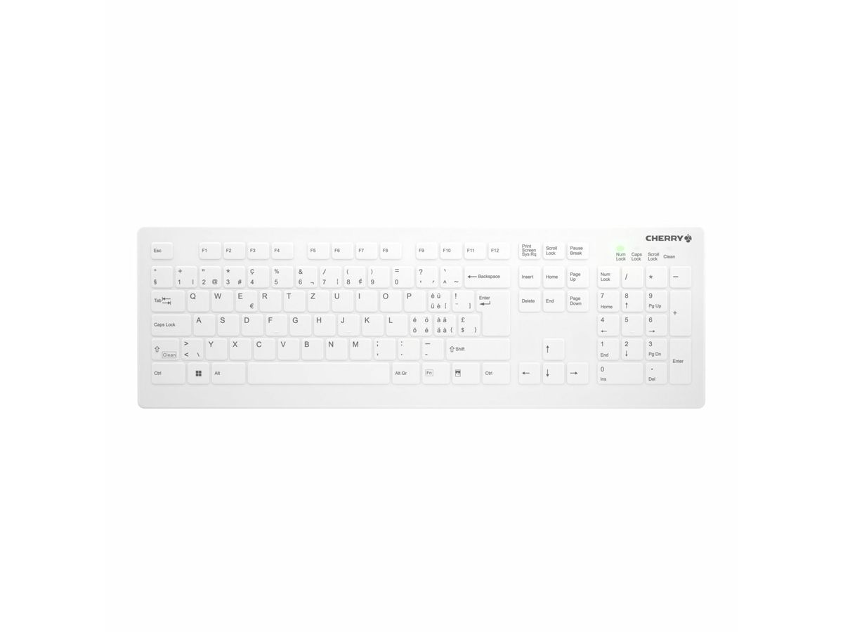 CHERRY AK-C8112 keyboard Medical RF Wireless QWERTZ Swiss White