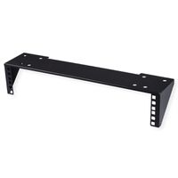19" wand-/ondersteuningsbeugel, 2 HE, zwart