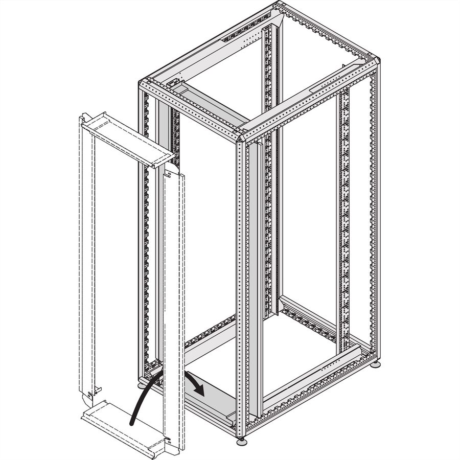 SCHROFF Varistar Air Separation Blanking Cover 800W, Crossbar, RAL 7021, 2200H 800W