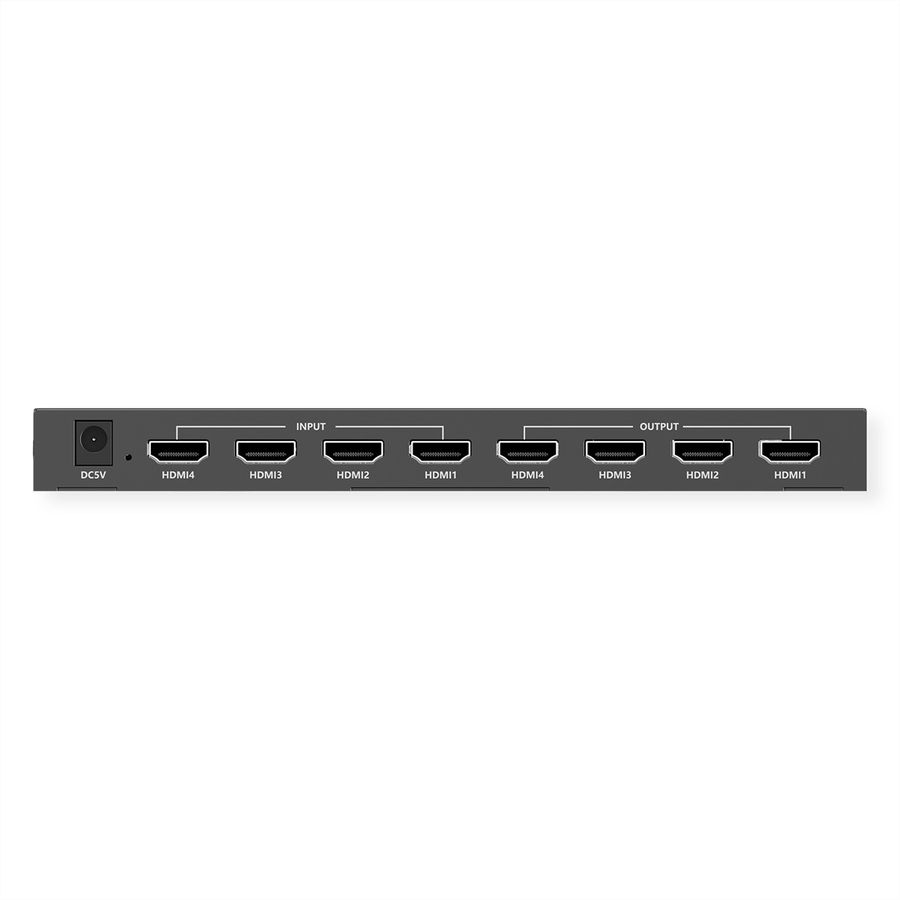 VALUE HDMI Matrix Switch, 4x4, 4K60Hz, with remote control