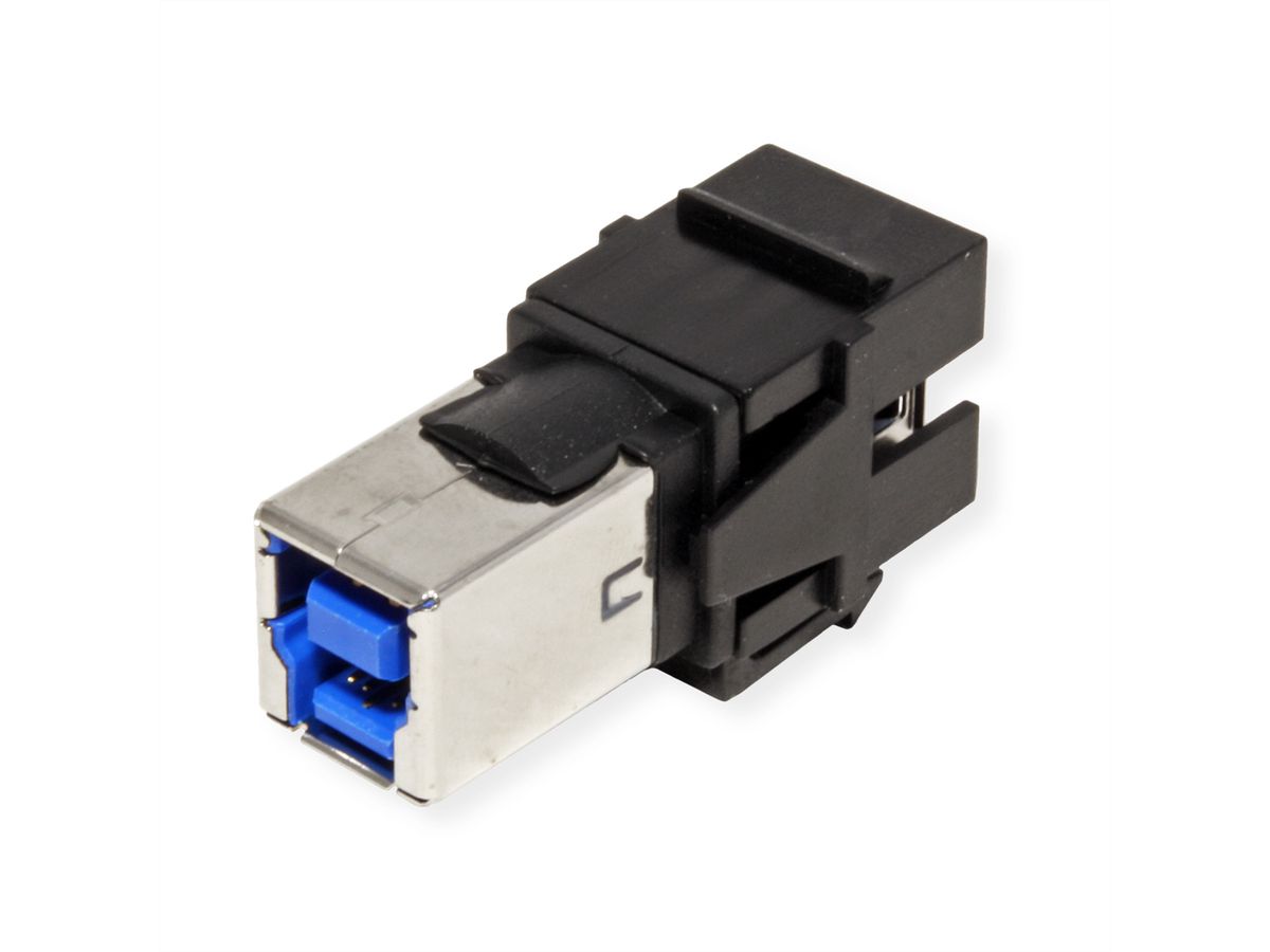 BACHMANN Keystone USB 3.0 Koppeling A/B Female-Female zwart