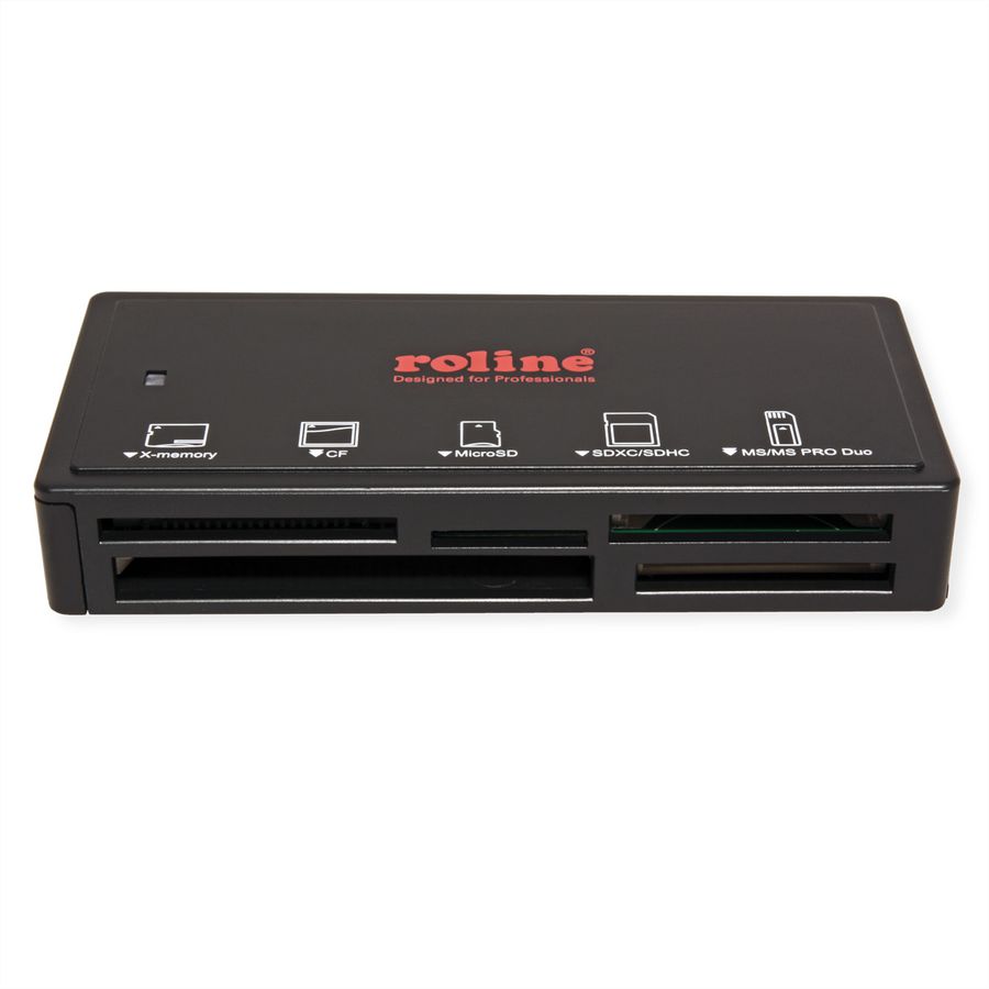 ROLINE USB 3.2 Gen 1 Multi Card Reader, zwart