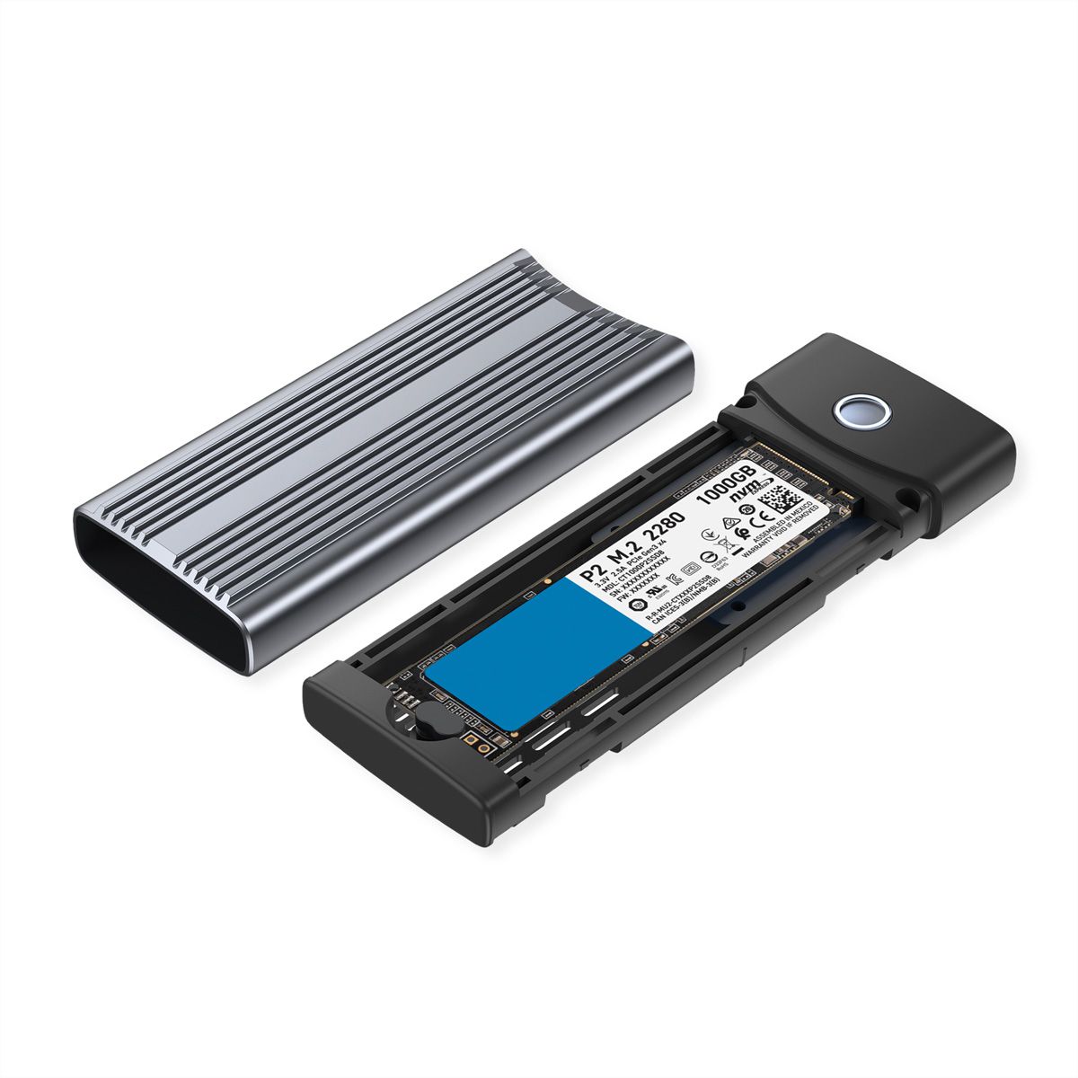 STANDARD External Type M.2 NVMe SSD Enclosure, USB 3.2 Gen 2x2 Type C