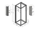 SCHROFF Novastar Cabinet Frame, Slim-Line, 43 U 553W 500D