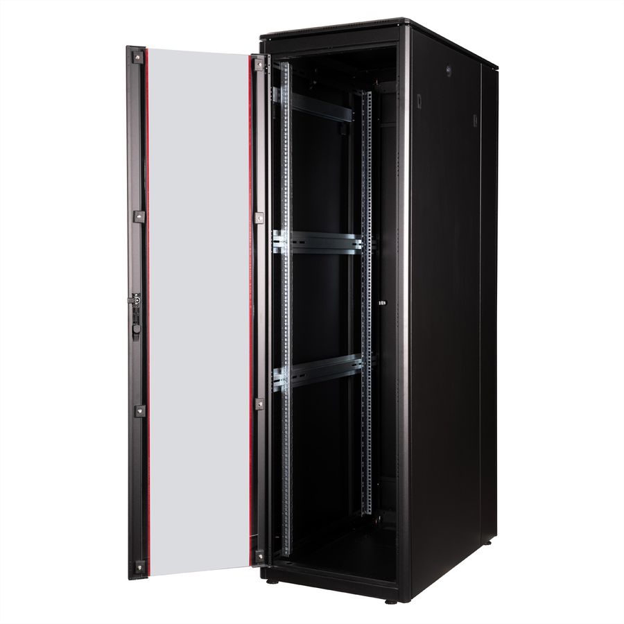 ROLINE 19-inch netwerkkast Pro 42 U , 600x1000 BxD Glazen deur zwart