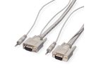 ROLINE Combi Cable, VGA + Audio, M-M, 15 m