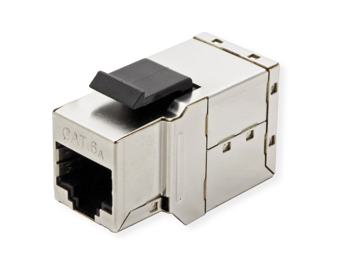 ROLINE RJ-45 Modular Coupler, Cat.6A (Class EA), shielded