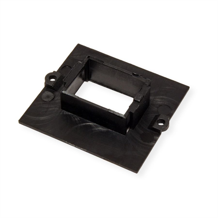 BACHMANN maatwerk module frame voor 1x Keystone, zwart