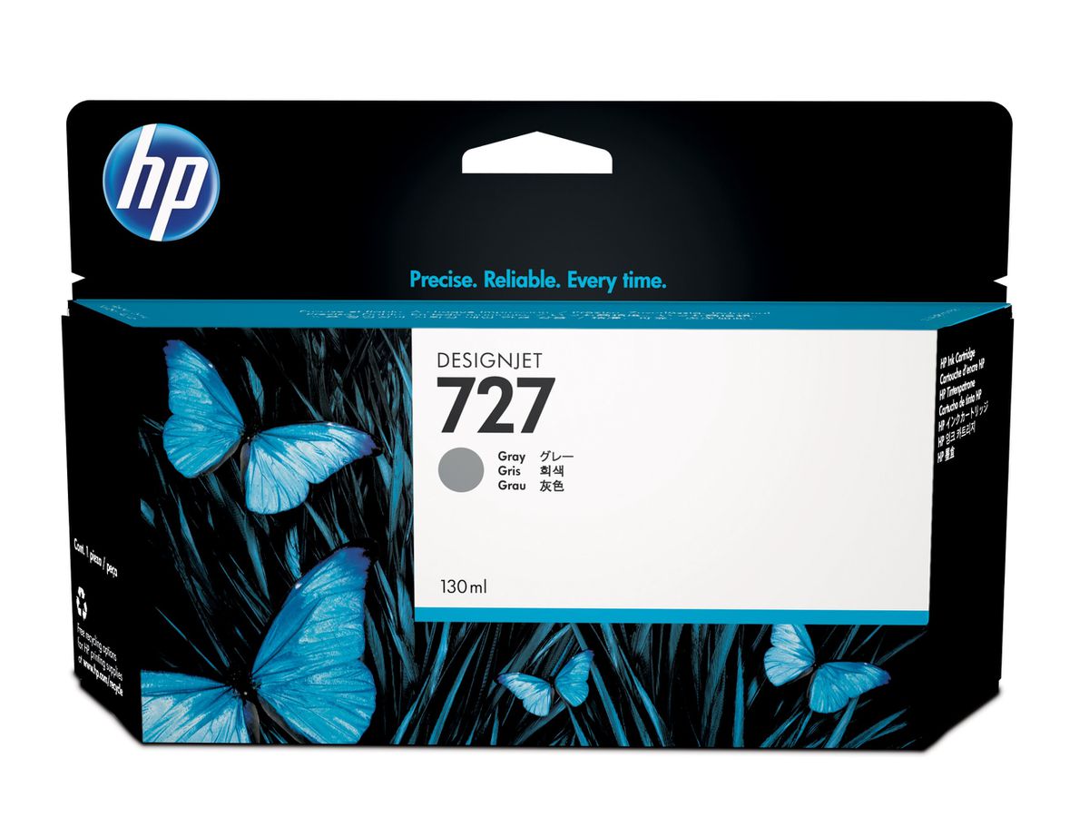 HP 727 130-ml Gray DesignJet Ink Cartridge