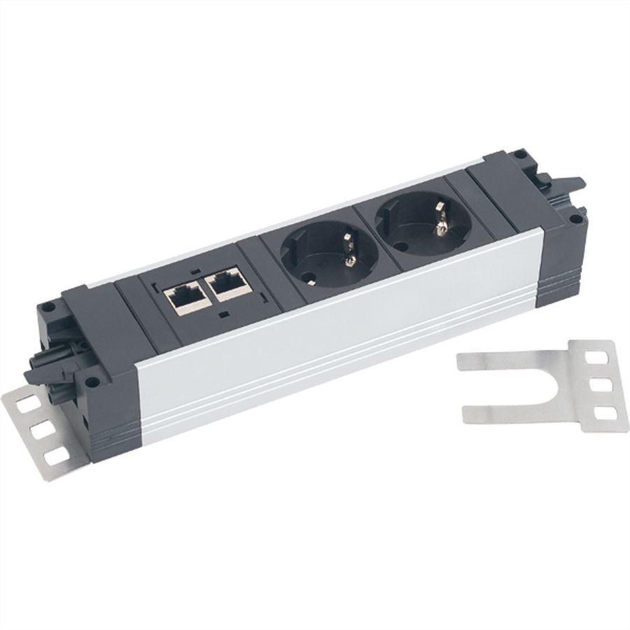 BACHMANN retaining plate, stainless steel, straight