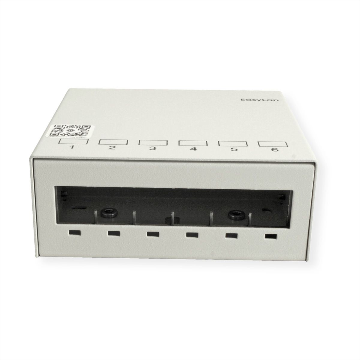 EasyLan Desk Consolidation Point Panel, for 6x Keystone, RAL7035