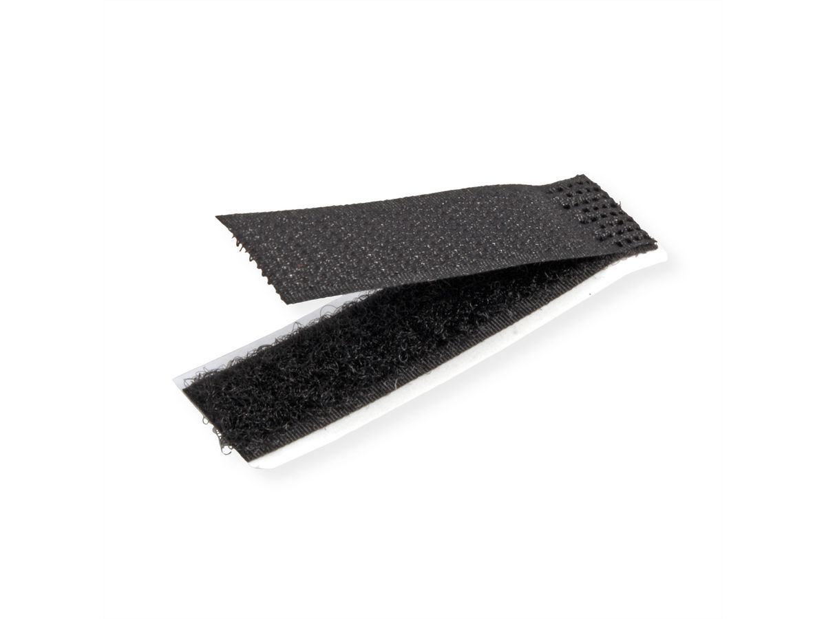 VELCRO® ONE-WRAP® platte kabelwikkel zwart, enkel, 16 x 70 mm