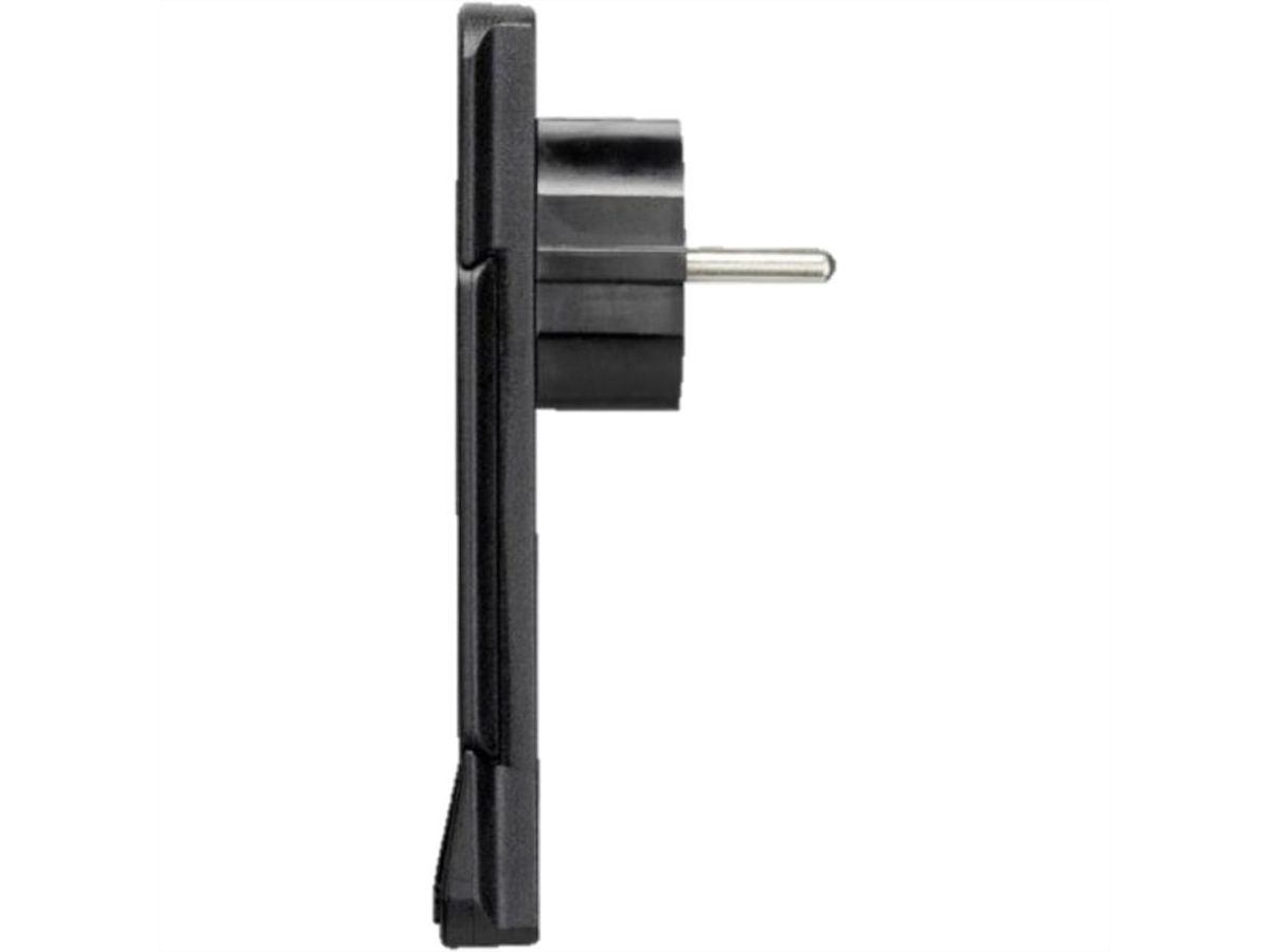 BACHMANN SMART PLUG earthing contact mounting plug, black