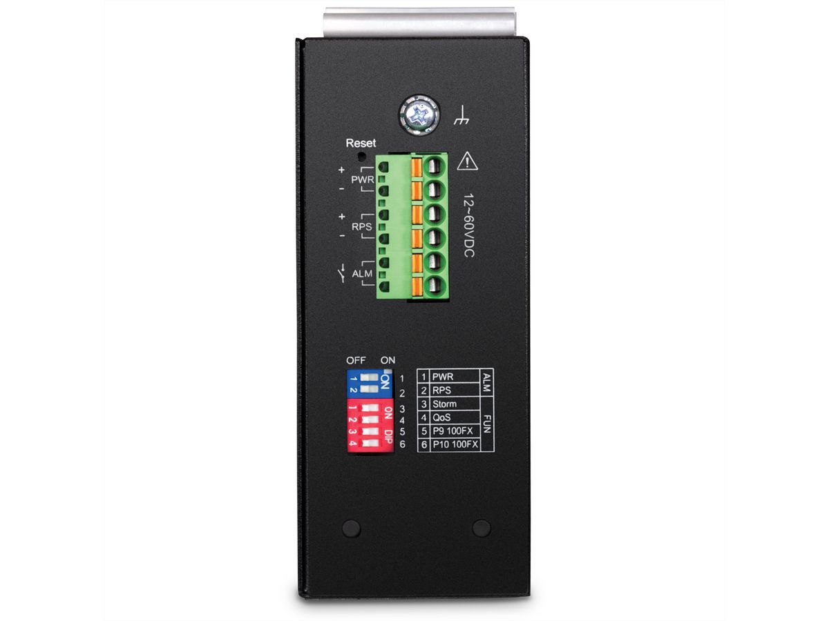 TRENDnet TI-G102i DIN-Rail Switch 10-poorts Industriële Gigabit L2