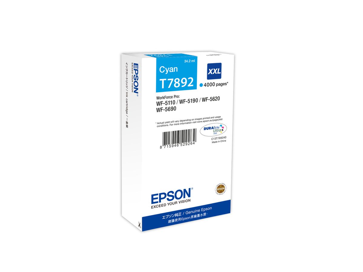Epson Ink Cartridge XXL Cyan