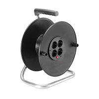 BACHMANN cable reel 4-way empty, without cable, plastic