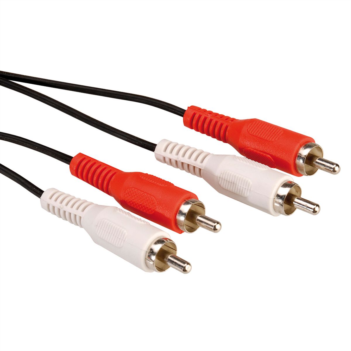 ROLINE Cinch Extension Cable, 2x RCA M-M, 5 m