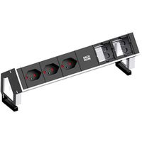 BACHMANN DESK2 3xCH T13 90° 2xCM, Stroom 0,2m GST18 RAL9010, Zwitserland