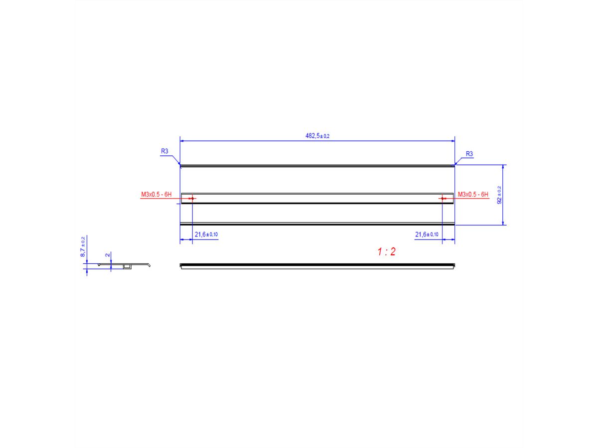 BACHMANN TOP FRAME afdekking 8-voudig zwart geanodiseerd