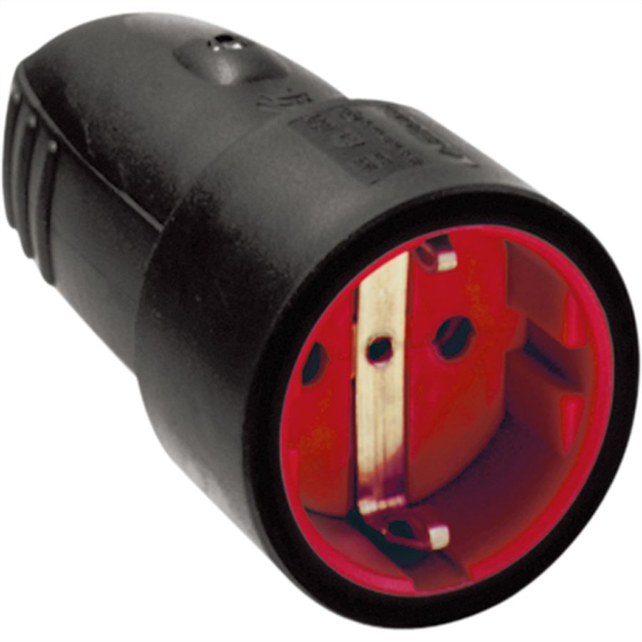 BACHMANN rubber coupling black, Rubber coupling, black mountable