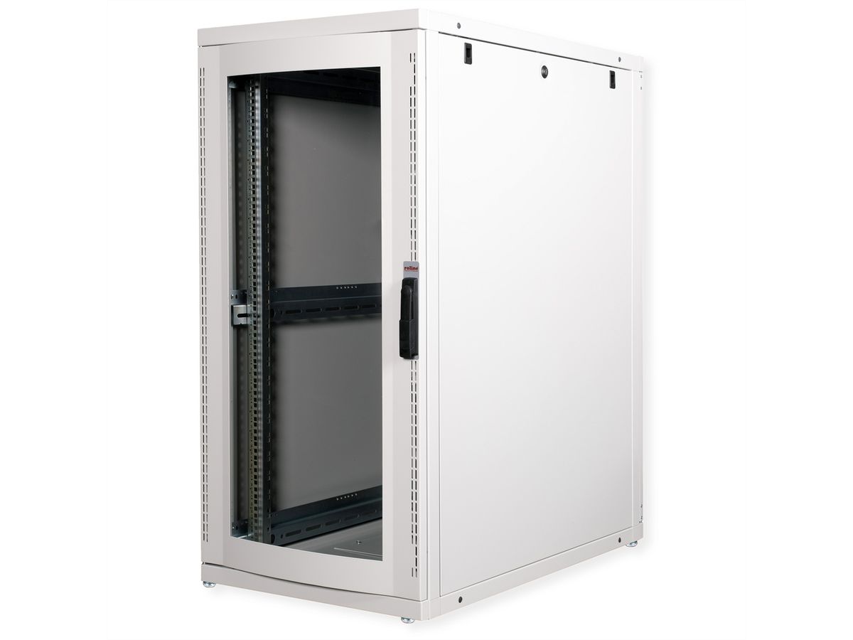ROLINE 19-inch server rack Pro 26 U, 600x1000 WxD grey Plexiglas