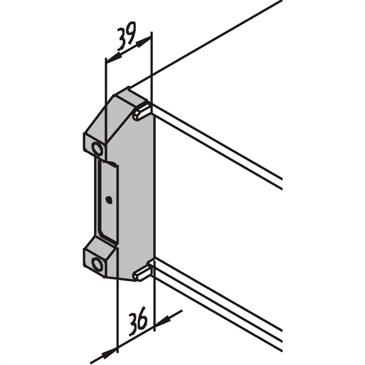 SCHROFF PropacPRO voet voor achterkap, zwart, 4 HE
