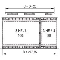SCHROFF EuropacPRO Cover Plate for Bolting to Side Panel, 84 HP, 277.75 mm