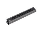 BACHMANN handyman socket strip 8x earthing contact, 19-inch rack compatible, 2 m
