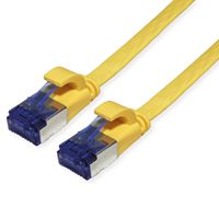 VALUE FTP Patch Cord, Cat.6A (Class EA), extra-flat, yellow, 5 m