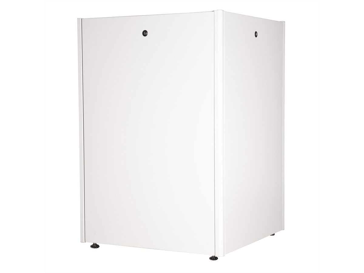 ROLINE 19-inch netwerkkast Basic 22 U, 800x800 BxD Glazen deur grijs