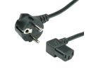 ROLINE Power Cable, angled IEC Connector, black, 1.8 m