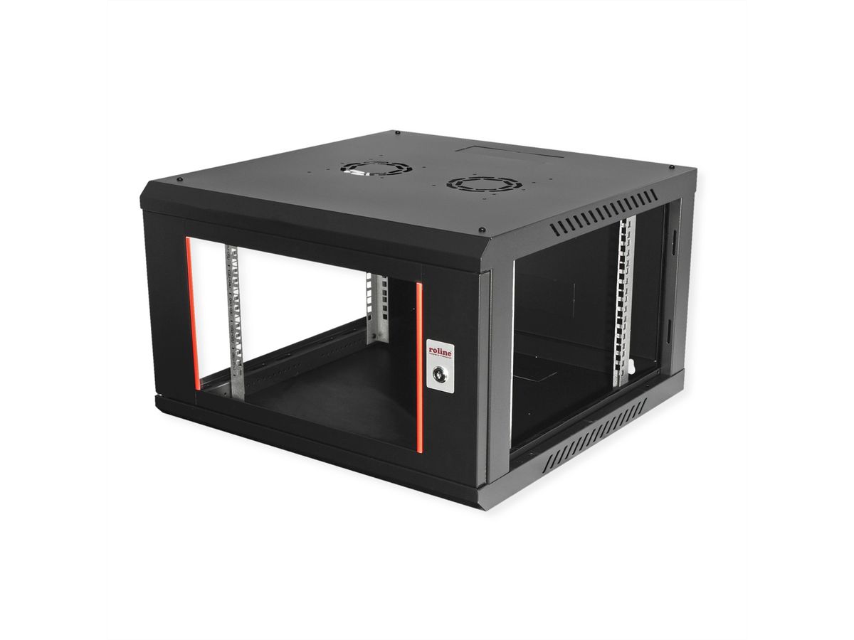 ROLINE 19" Wall Cabinet Basic Plus 6U, 600x600 BxT black