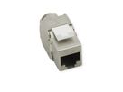 VALUE Cat.8 (Klasse I) Keystone, afgeschermd, zonder gereedschap, zilver