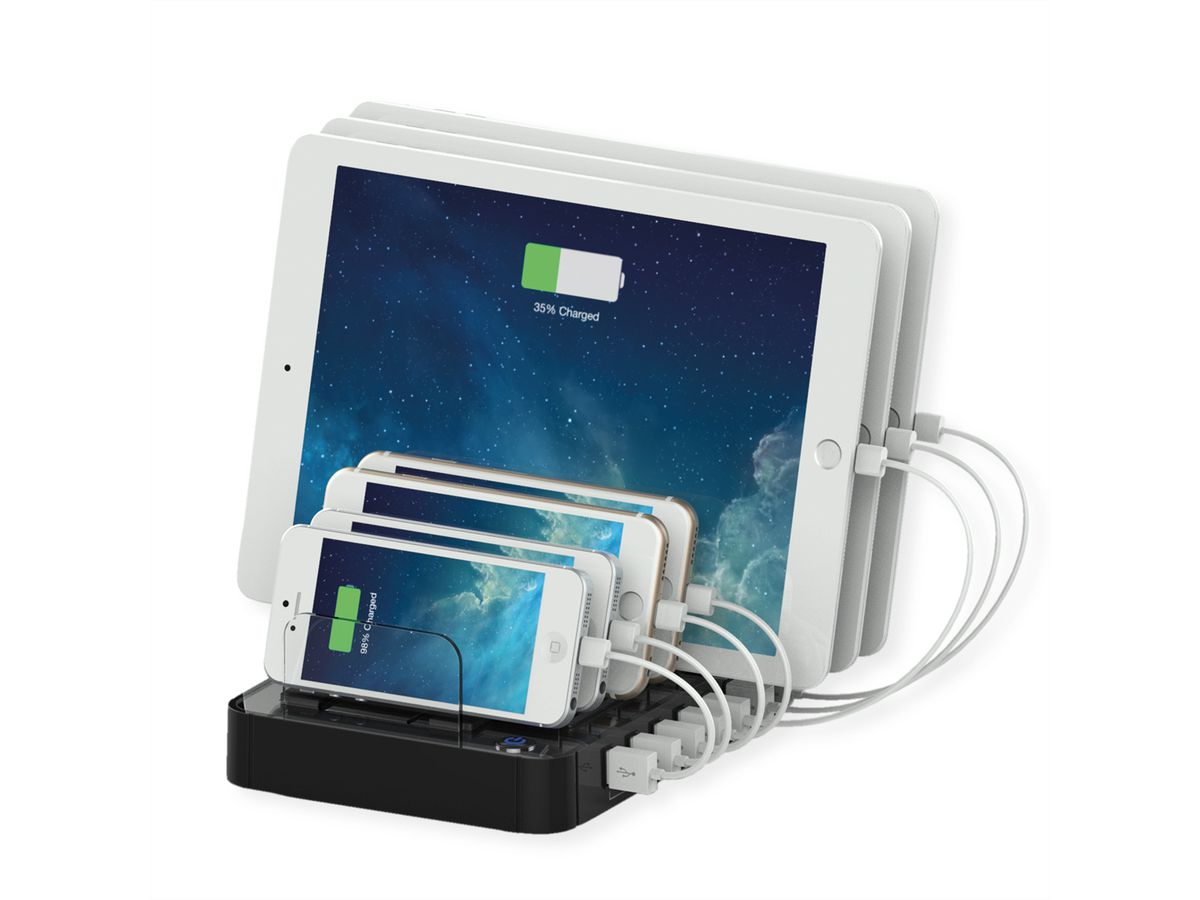 ROLINE USB Charging Station, 7 Port