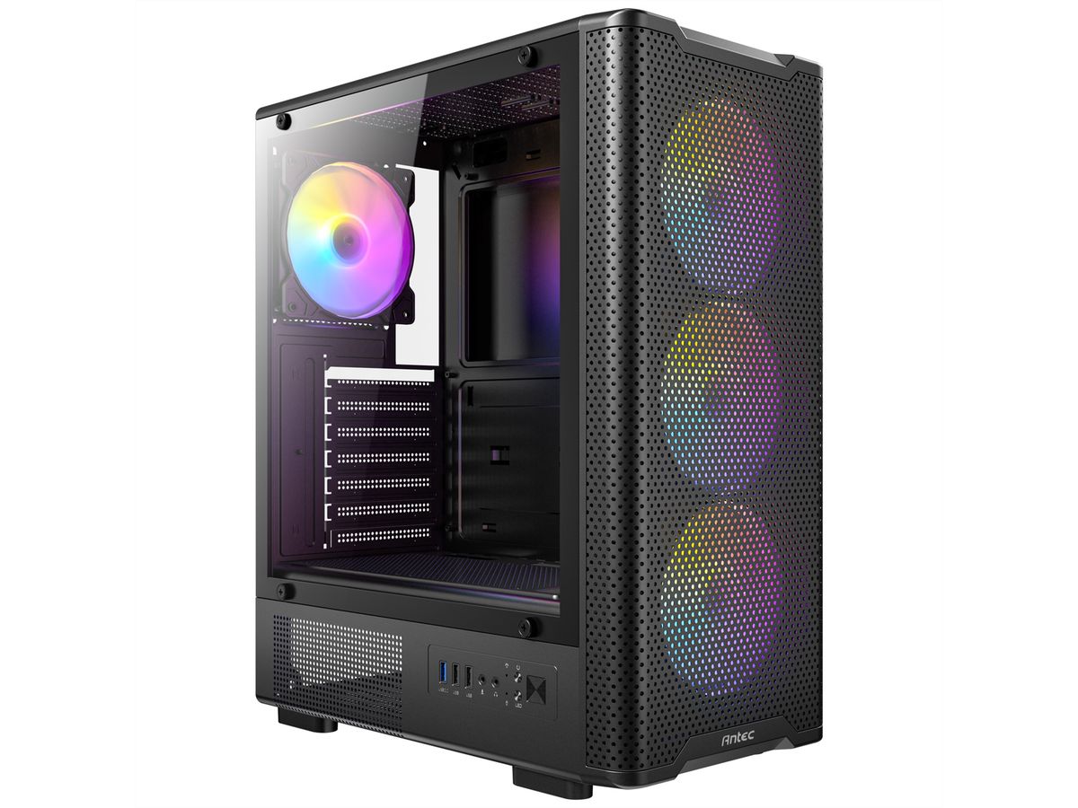 ANTEC VX-310 ARGB ATX, Micro-ATX, ITX Mid-Tower Gaming PC Case, black